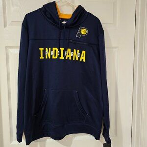 Indiana Pacers Men's NBA Pullover Hoodie Polyester Navy Pockets Size XL‎ NWT